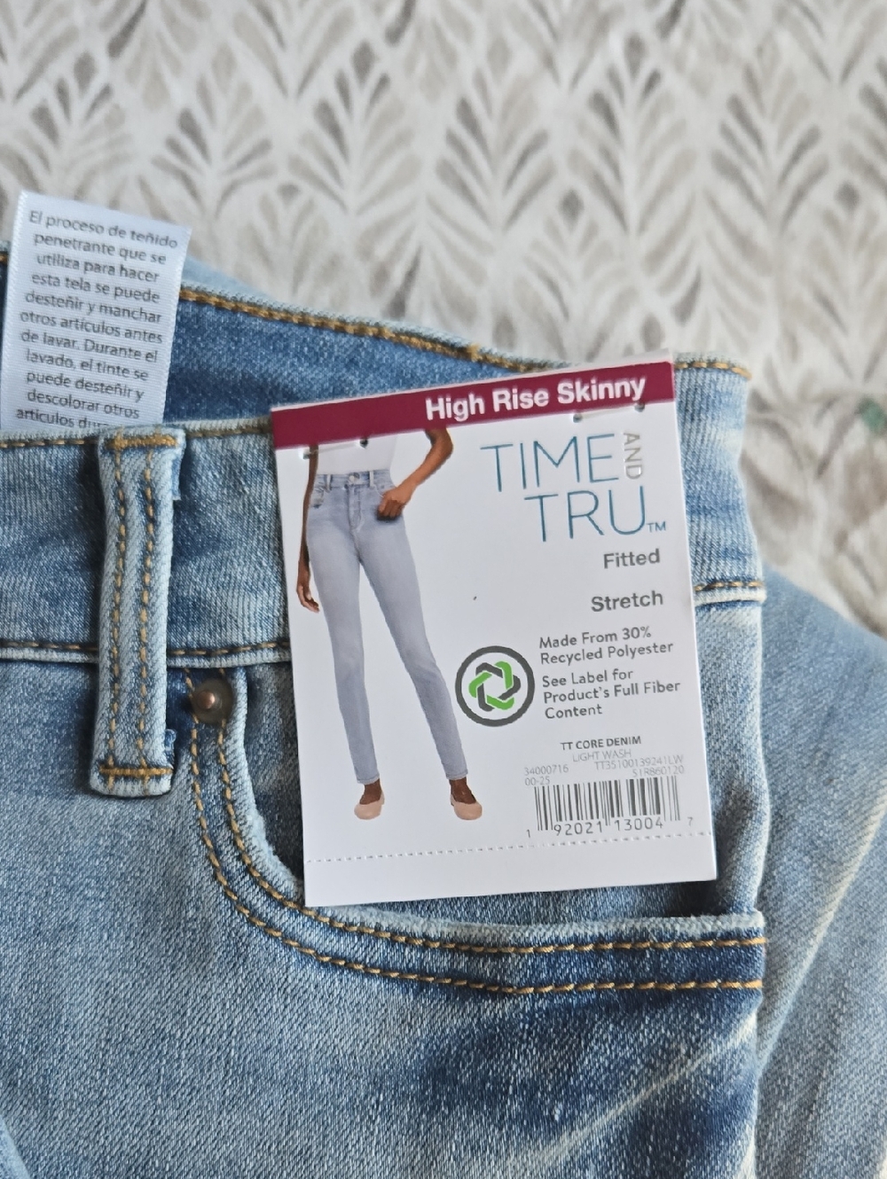 Time and Tru Light Blue High Rise Skinny Jeans